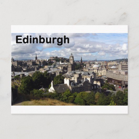 Uitzicht van Schotland Edinburgh (St.K.) Briefkaart (Voorkant)