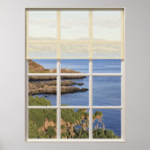 Uitzicht van Scottish Island van Window Poster (Voorkant)