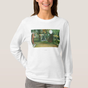 Uitzicht van Scotts Camp, RedwoodRussische rivier, T-shirt