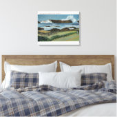 Uitzicht van Seal Rock tussen Waldport en Canvas Afdruk (Insitu (Slaapkamer))