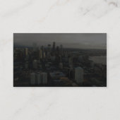 Uitzicht van Seattle City van de top van de Space  Visitekaartje (Achterkant)