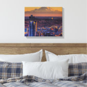 Uitzicht van Seattle in het centrum van het footba Canvas Afdruk (Insitu (Slaapkamer))