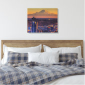 Uitzicht van Seattle in het centrum van het footba Canvas Afdruk (Insitu (Slaapkamer))
