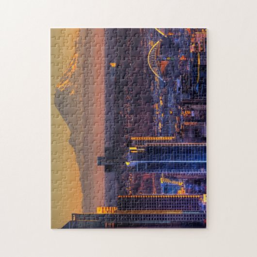 Uitzicht van Seattle in het centrum van het footba Legpuzzel (Verticaal)