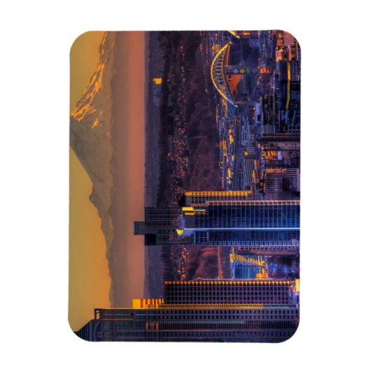 Uitzicht van Seattle in het centrum van het footba Magneet (Verticaal)