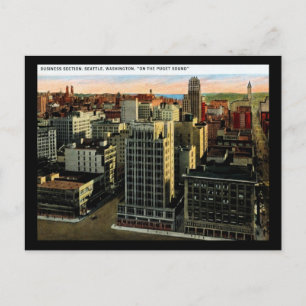 Uitzicht van Seattle, Vintage van 1920 Briefkaart