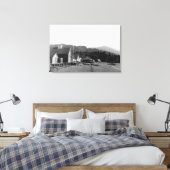 Uitzicht van Seldovia, foto van Alaska Canvas Afdruk (Insitu (Slaapkamer))