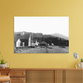 Uitzicht van Seldovia, foto van Alaska Canvas Afdruk (Insitu (Woonkamer))