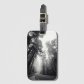 Uitzicht van Sequoia-bomen in de bosbouw Bagagelabel (Voorkant (verticaal))