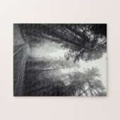 Uitzicht van Sequoia-bomen in de bosbouw Legpuzzel (Horizontaal)