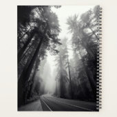 Uitzicht van Sequoia-bomen in de bosbouw Planner (Achterkant)