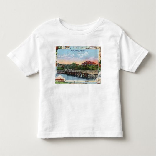 Uitzicht van Sewall's Bridge and Clubhouse Kinder Shirts (Voorkant)