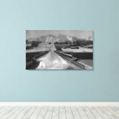 Uitzicht van Seward, Alaska van de Bridge Photogra Canvas Afdruk (Insitu (Houten vloer))