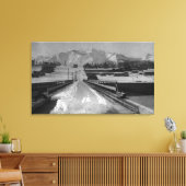 Uitzicht van Seward, Alaska van de Bridge Photogra Canvas Afdruk (Insitu (Woonkamer))