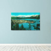 Uitzicht van Seward, AlaskaSeward, AK Canvas Afdruk (Insitu (Houten vloer))