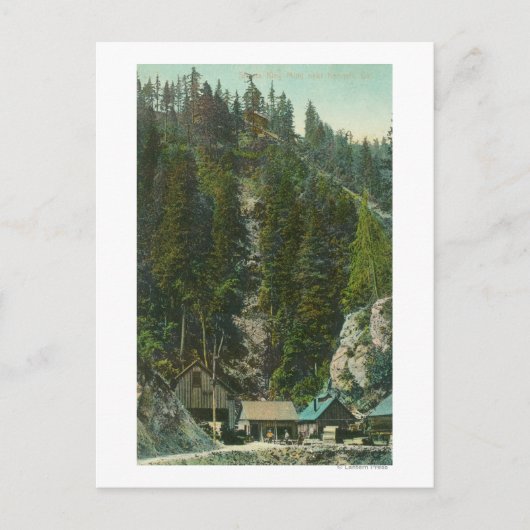 Uitzicht van Shasta King MineKennett, CA Briefkaart (Voorkant)