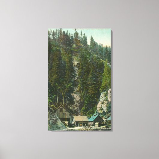 Uitzicht van Shasta King MineKennett, CA Canvas Afdruk (Voorkant)