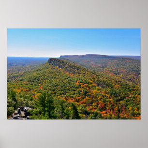 Uitzicht van Shawangunk Ridge in de Herfst Poster