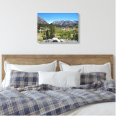 Uitzicht van Shell Lake, Tioga Pass, Californië Canvas Afdruk (Insitu (Slaapkamer))