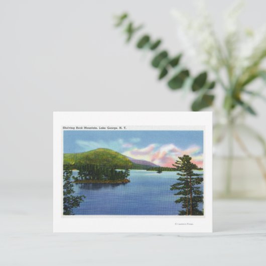 Uitzicht van Shelving Rock Mountain Briefkaart (Staand voorkant)