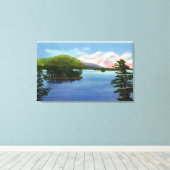 Uitzicht van Shelving Rock Mountain Canvas Afdruk (Insitu (Houten vloer))