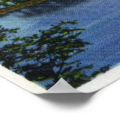 Uitzicht van Shelving Rock Mountain Poster (Hoek)