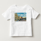 Uitzicht van Sherman AvenueCoeur d'Alene, ID Kinder Shirts (Voorkant)