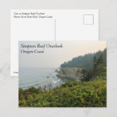 Uitzicht van Simpson Reef Overlook voor de kust va Briefkaart (Voorkant / Achterkant)