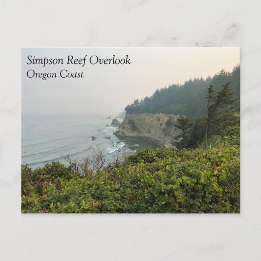 Uitzicht van Simpson Reef Overlook voor de kust va Briefkaart (Voorkant)