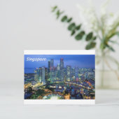 uitzicht van singapore angie vanuit de lucht briefkaart (Staand voorkant)