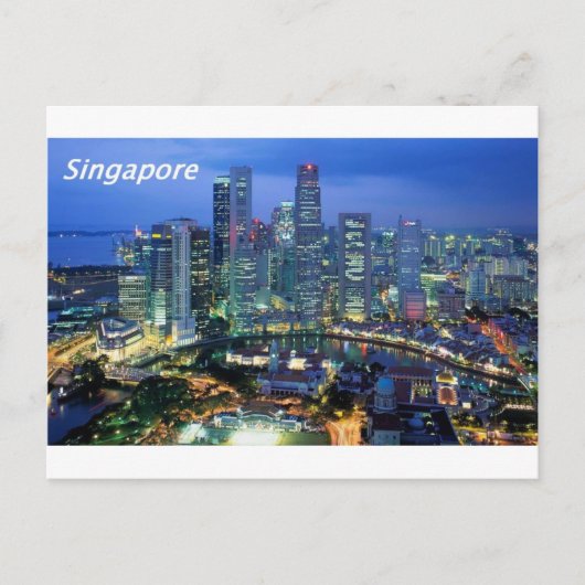 uitzicht van singapore angie vanuit de lucht briefkaart (Voorkant)