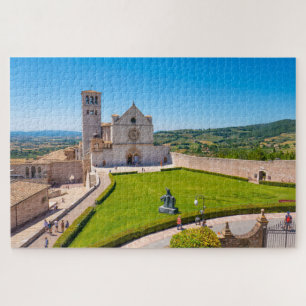 Uitzicht van Sint-Francis in Assisi, Italië Legpuzzel