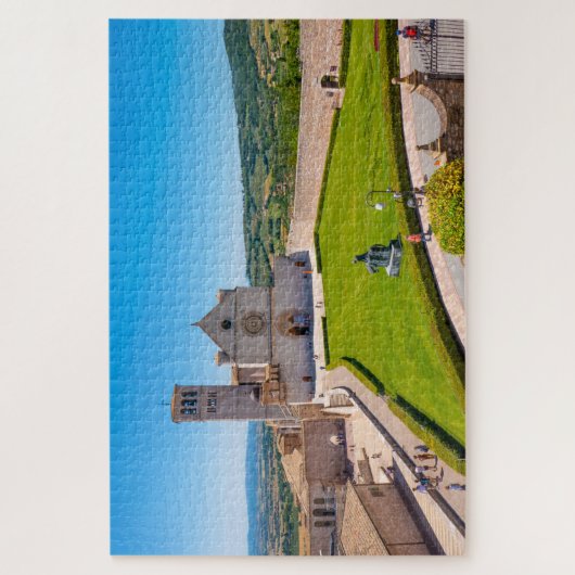 Uitzicht van Sint-Francis in Assisi, Italië Legpuzzel (Verticaal)