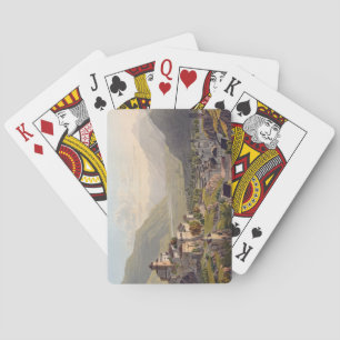 Uitzicht van Sion, illustratie uit 'Voyage Pittore Pokerkaarten