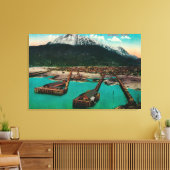 Uitzicht van Skagway, Alaska Skagway, AK Canvas Afdruk (Insitu (Woonkamer))
