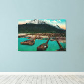 Uitzicht van Skagway, Alaska Skagway, AK Canvas Afdruk (Insitu (Houten vloer))
