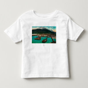 Uitzicht van Skagway, Alaska Skagway, AK Kinder Shirts