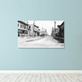 Uitzicht van Skagway, foto van Alaska Canvas Afdruk (Insitu (Houten vloer))