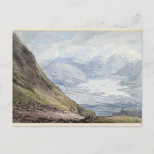 Uitzicht van Skiddaw over Derwentwater (m/c over p Briefkaart (Voorkant)