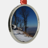 "Uitzicht van Skyline Drive, VA" Metalen Ornament (Rechts)