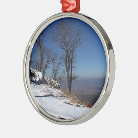 "Uitzicht van Skyline Drive, VA" Metalen Ornament (Links)