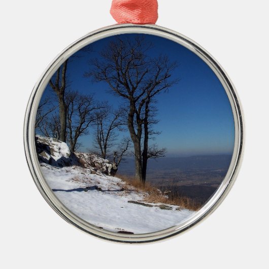 "Uitzicht van Skyline Drive, VA" Metalen Ornament (Voorkant)