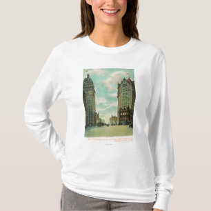 Uitzicht van Skyscrapers dat 1906 overleefde T-shirt