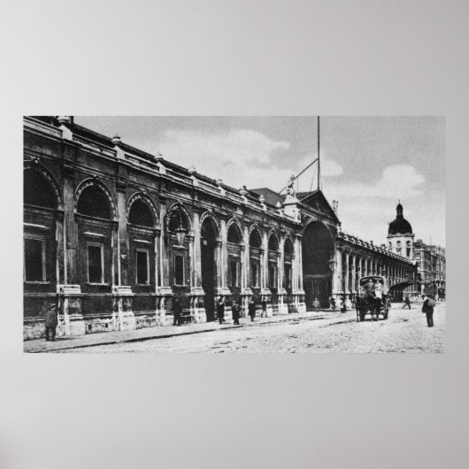 Uitzicht van Smithfield Meat Market, c.1905 Poster (Voorkant)
