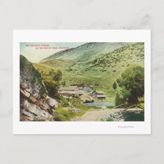 Uitzicht van snelzwavelzuigers op de Moffat Road Briefkaart (Voorkant)