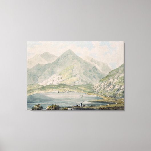 Uitzicht van Snowdon Canvas Afdruk (Voorkant)