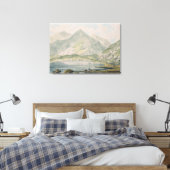 Uitzicht van Snowdon Canvas Afdruk (Insitu (Slaapkamer))