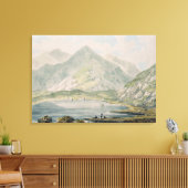 Uitzicht van Snowdon Canvas Afdruk (Insitu (Woonkamer))