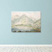 Uitzicht van Snowdon Canvas Afdruk (Insitu (Houten vloer))