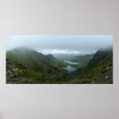 Uitzicht van Snowdon - Panorama Poster (Voorkant)